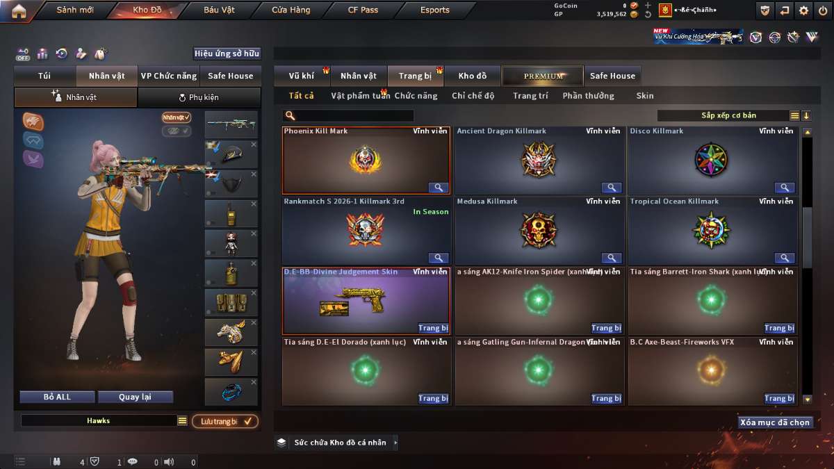 shop acc cf uy tin gia re